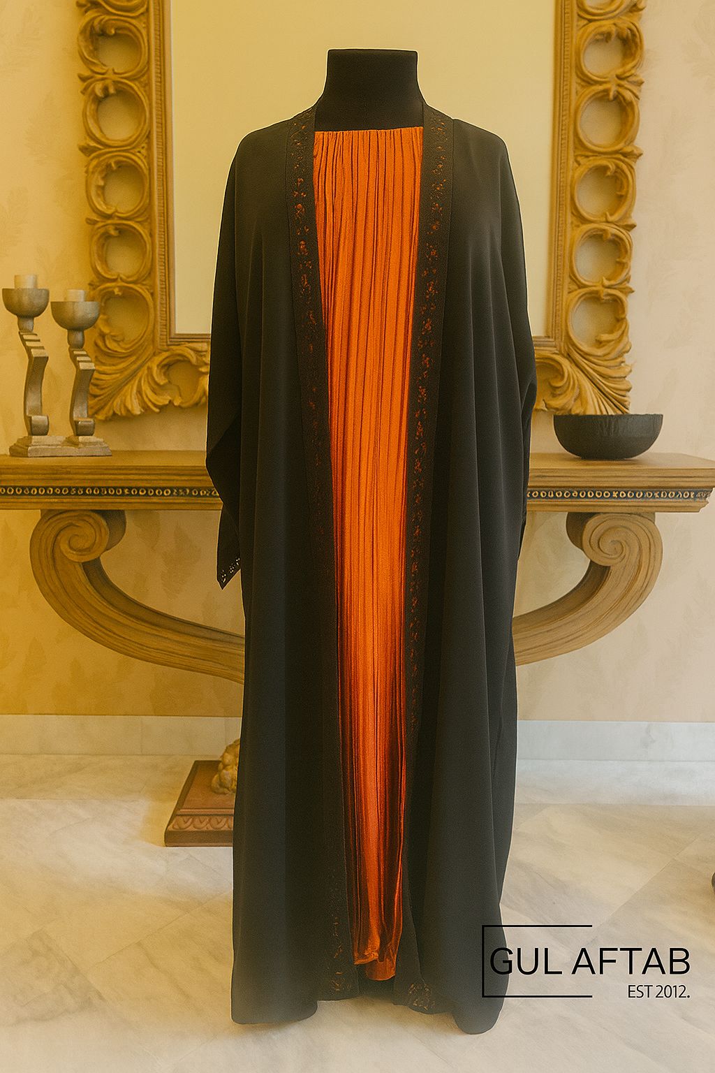 Black rust Abaya