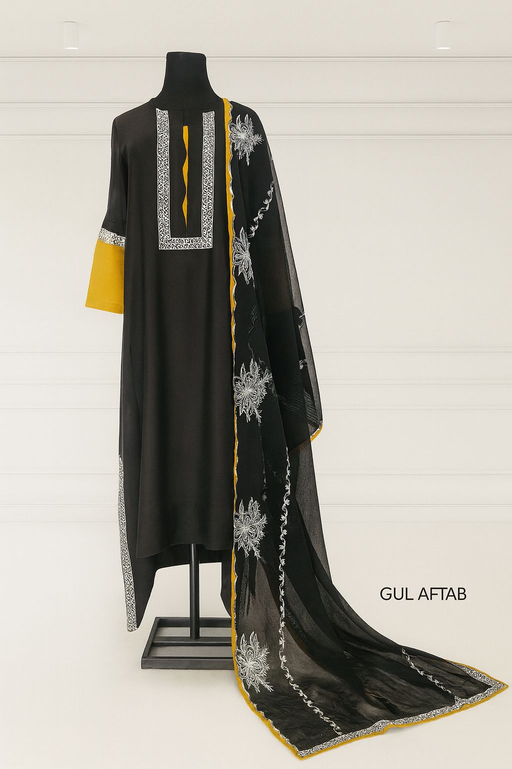 Cotton-net Shirt & Dupatta