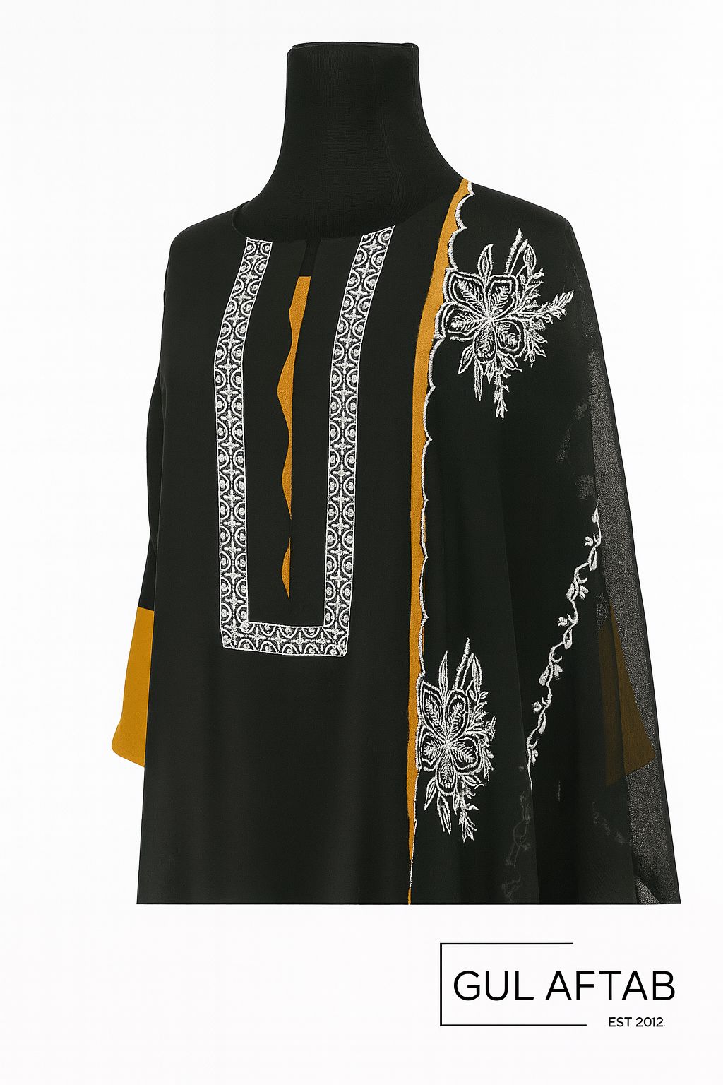 Cotton-net Shirt & Dupatta