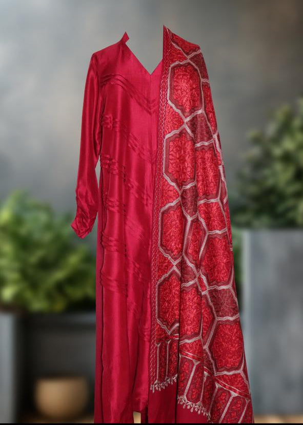 Red Raw Silk