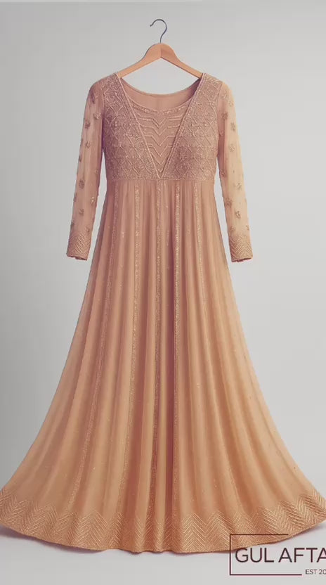 Formal long flared dress